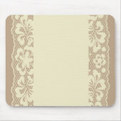 レースパターン、花のヴィンテージ7 マウスパッド (正面)