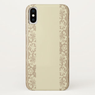 レースパターン、花のヴィンテージ7 iPhone X ケース