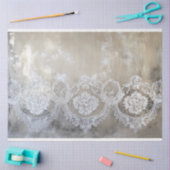 レースパティーナ、テクスチャ付きベージュ背景 薄葉紙 (クラフト)