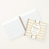 レースパーソナライズされたの結婚ゲストブックギフト ノートブック (内部)