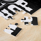 レースパーソナライズされたス改造ピースショップガレージ ジグソーパズル (側面)