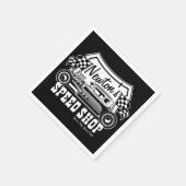 レースパーソナライズされたス改造ピースショップガレージ スタンダードカクテルナプキン (角)