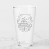 レースパーソナライズされたス改造ピースショップガレージ タンブラーグラス (裏面)