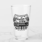 レースパーソナライズされたス改造ピースショップガレージ タンブラーグラス (正面)