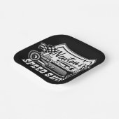 レースパーソナライズされたス改造ピースショップガレージ ペーパープレート (傾斜あり)