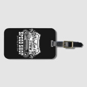 レースパーソナライズされたス改造ピースショップガレージ ラゲッジタグ (正面横)