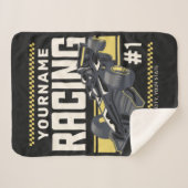 レースパーソナライズされたチームファストレースカーのドライバー シェルパブランケット (正面(横))