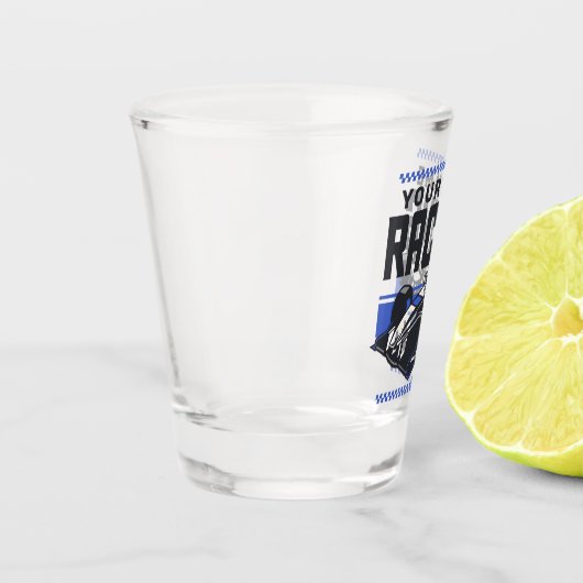 レースパーソナライズされたチームファストレースカーのドライバー ショットグラス (左)