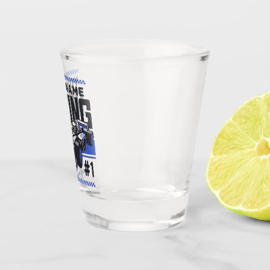 レースパーソナライズされたチームファストレースカーのドライバー ショットグラス (右)