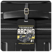 レースパーソナライズされたチームファストレースカーのドライバー ラゲッジタグ