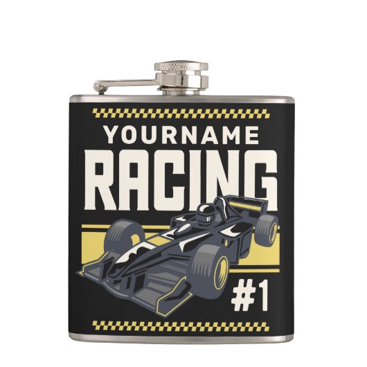 レースパーソナライズされたチームファストレースカー  フラスク (正面)