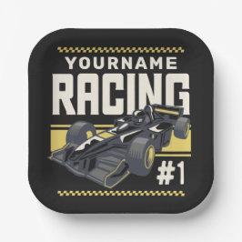 レースパーソナライズされたチームファストレースカー  ペーパープレート