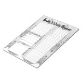 レースパーソナライズされたデイリープランナー開催者日記 ノートパッド (アングル)