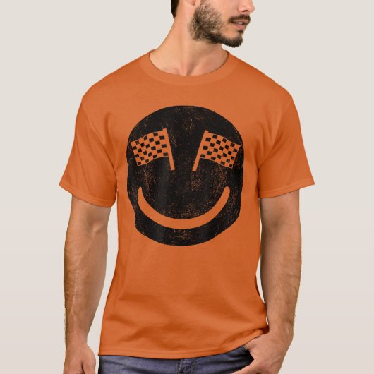 レースパーティーにぴったりなレーシングスマイル Tシャツ (正面)