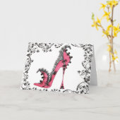 レースビクトリアングリーティングカード カード (黄色い花)