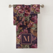 レースビクトリアンパープルバラモノグラム バスタオルセット (インサイチュ)