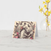 レースビクトリアン カード (黄色い花)