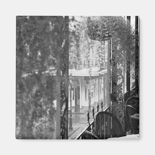 レースビューニューオーリンズフランスのクォーターマグネット マグネット (正面)