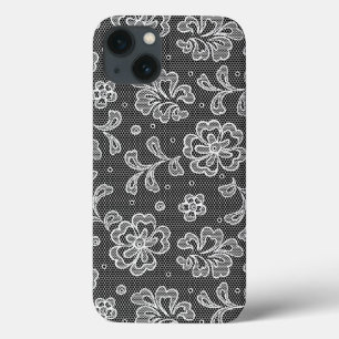 レースファブリックパターン1 iPhone 13ケース