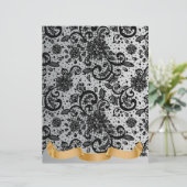 レースファンシーとスクロール8.5インチX 11インチ紙 (スタンド正面)