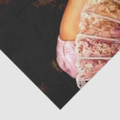 レースファン付きメキシコの美しいカレンダーガール 薄葉紙 (詳細)