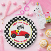 レースファン誕生日パーティー ペーパープレート (パーティー)