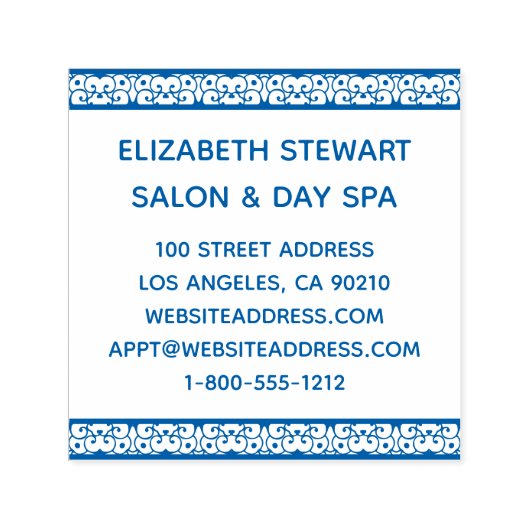 レースフィリグリーサロンビジネス自己インキングスタンプ セルフインキングスタンプ (デザイン)