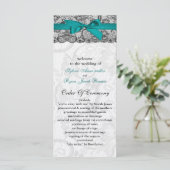 レースフェイクとリボンアクア、ブラックウェディングプログラム プログラム (スタンド正面)