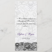 レースフェイクとリボンパープルブラックのメ結婚ニュー メニュー (裏面)