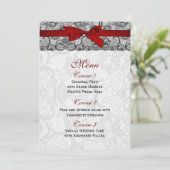 レースフェイクとリボン赤、黒のメ結婚ニュー メニュー (スタンド正面)