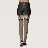 レースフェイクランジェリーシルクストッキング衣装セクシー レギンス (裏面)