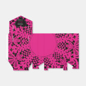 レースフォキシエピンクホワイト誕生日お願い有難う フェイバーボックス (折り畳みなし)