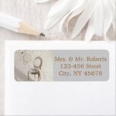 レースフォーマルエレガントパリのヴィンテージ ラベル (インサイチュ)