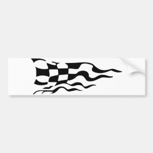レースフラグ バンパーステッカー