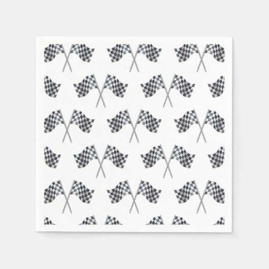 レースフラッグベビーシャワーナプキン スタンダードカクテルナプキン (正面)