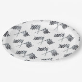 レースフラッグベビーシャワーナプキン ペーパープレート (アングル)