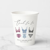 レースフランスのランジェリーブライダルシャワー 紙コップ (正面)