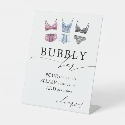 レースフランスのランジェリー 台座サイン (正面)