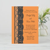 レースフランスのリハーサルディナー（オレンジ） 招待状 (スタンド正面)