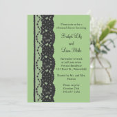 レースフランスのリハーサルディナー(緑) 招待状 (スタンド正面)