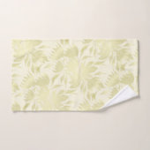 レースフローラテクスチャゴールデンベージュ バスタオルセット (ハンドタオル)