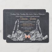 レースブラランジェリーシャワーシャルボード招待状 招待状 (正面/裏面)