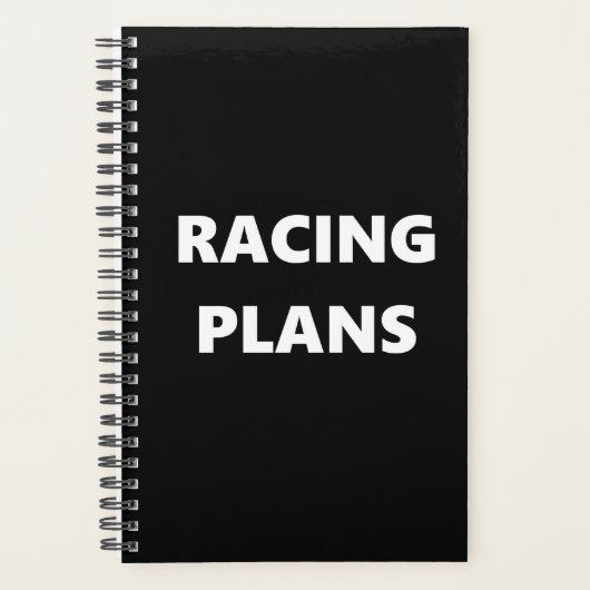 レースプランナースポーツテーマレーシングプラン プランナー手帳 (正面)