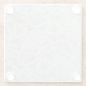 レースプリフェイクットガラスのコースターのコースター ガラスコースター (裏面)