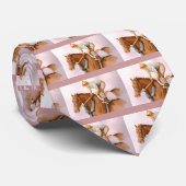 レースホースとジョッキーの水色 ネクタイ (ロール)