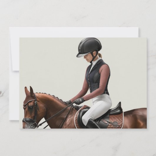 レースホースエレガントダービーパーティの招待状 招待状 (裏面)