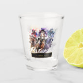 レースホースエレガントダービーパーティー馬術ショットグラ ショットグラス (正面)