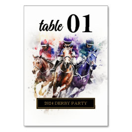 レースホースエレガントダービーパーティー馬術 テーブルナンバー