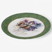 レースホースエレガントダービーパーティー馬術 ペーパープレート (アングル)