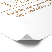 レースホースエレガントダービーパーティー馬術 ポスター (角)